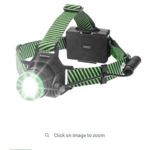 Kodiak Black and Green Striped Headlamp